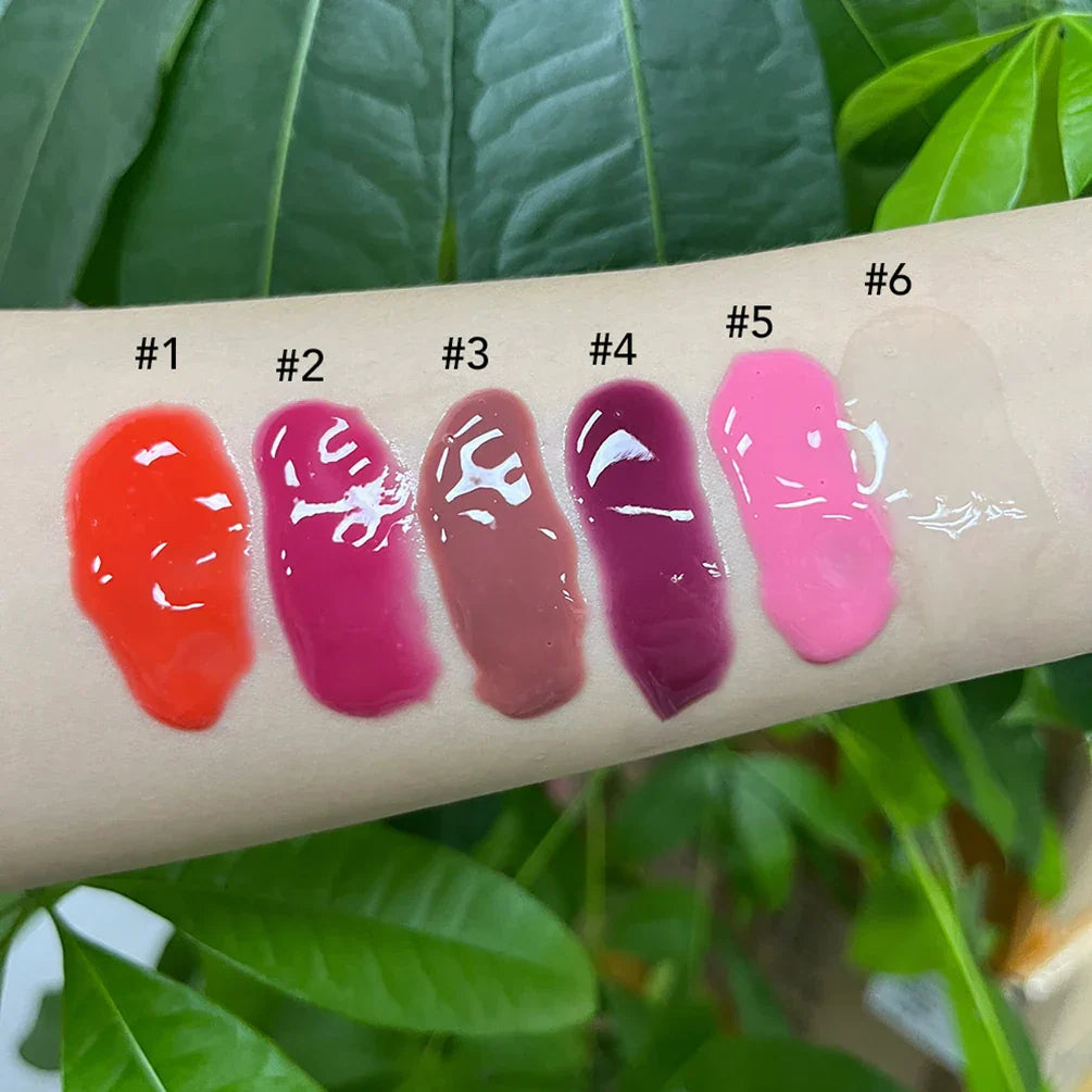 Customized logo water light glass high moisturizing lip gloss